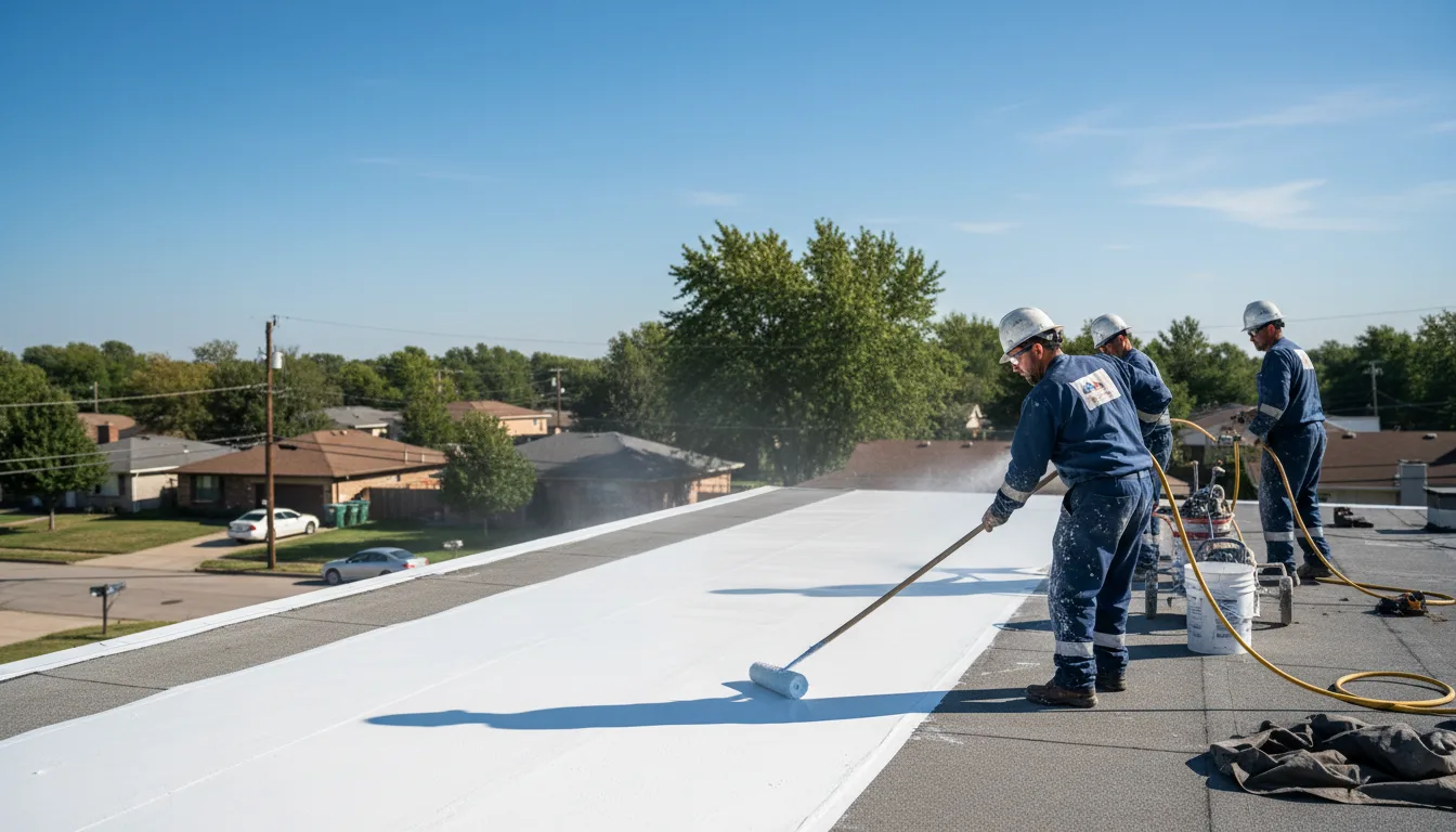 Commercial roof coating in Hoskinston, KY near me